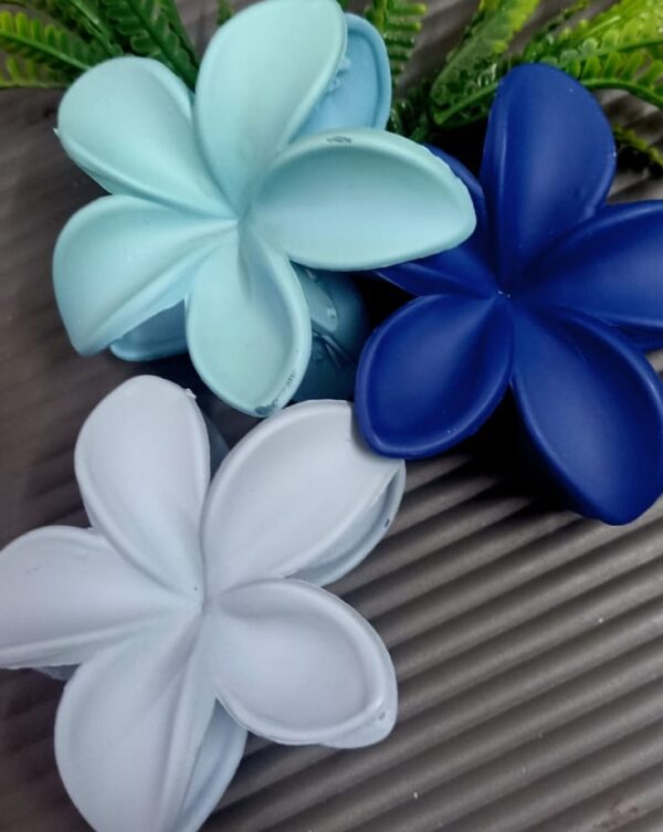 Flower clip set3(Blue family)