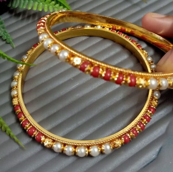 Multicolor Pearl Bangle - Image 2