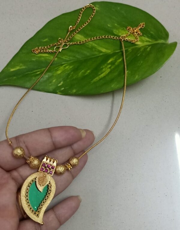 Palakka Mango Pendant Necklace