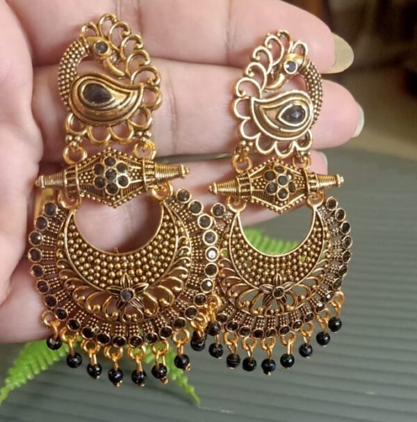 Peacock flute earrings - Image 5