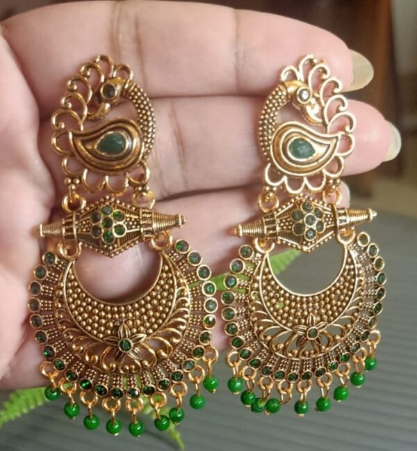 Peacock flute earrings - Image 8