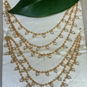 Pearl maati ear chain