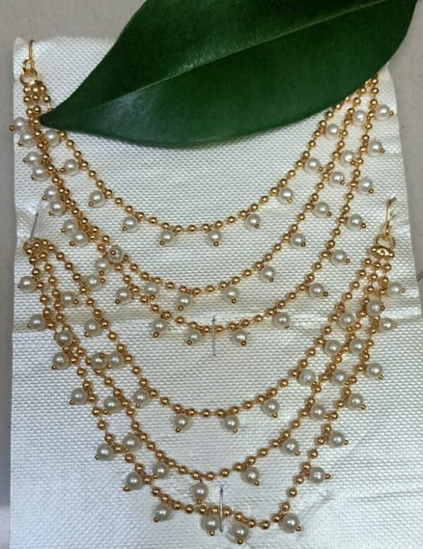 Pearl maati ear chain