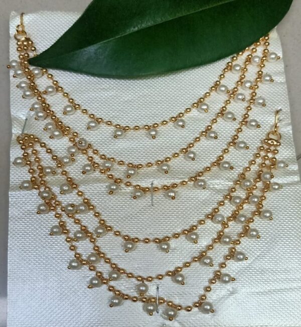 Pearl maati ear chain - Image 2