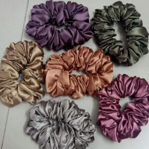 Multicolor Hair scrunchies Set of 6