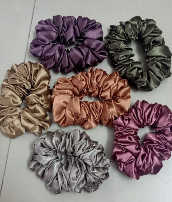 Multicolor Hair scrunchies Set of 6