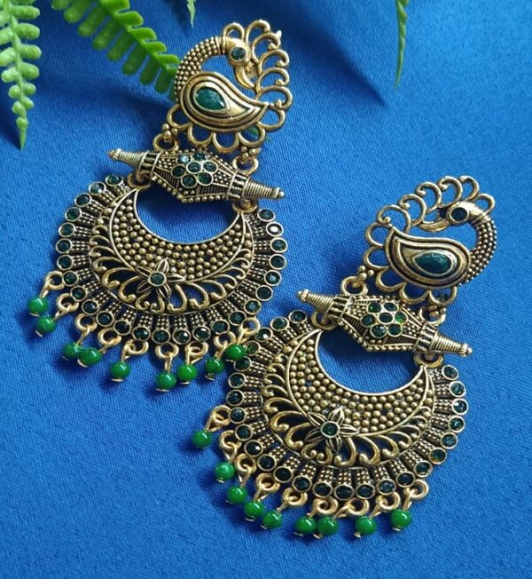 Peacock flute earrings - Image 2