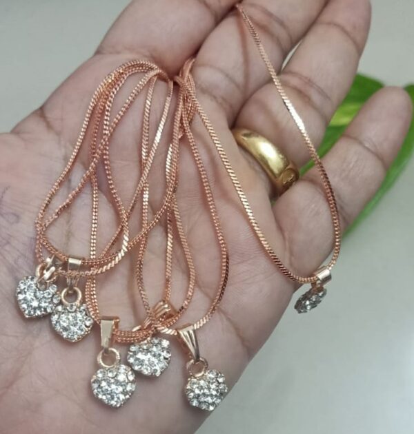 Rosegold  heart chain - Image 2