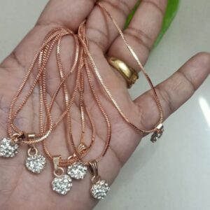 Rosegold  heart chain