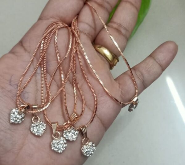 Rosegold  heart chain