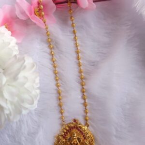 Lakshmi Devi Temple Pendant Necklace