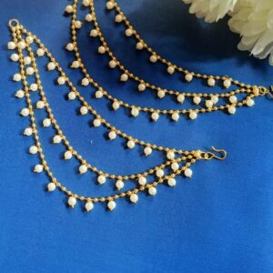 Pearl maati ear chain